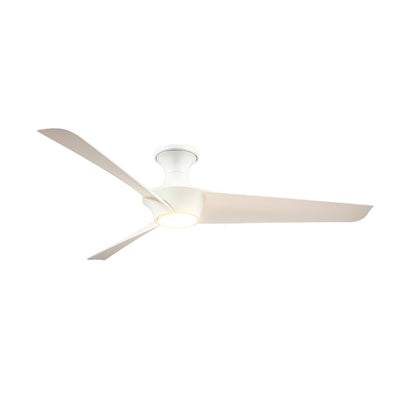 Emiko-H 56-in White Reversible DC LED Ceiling Fan