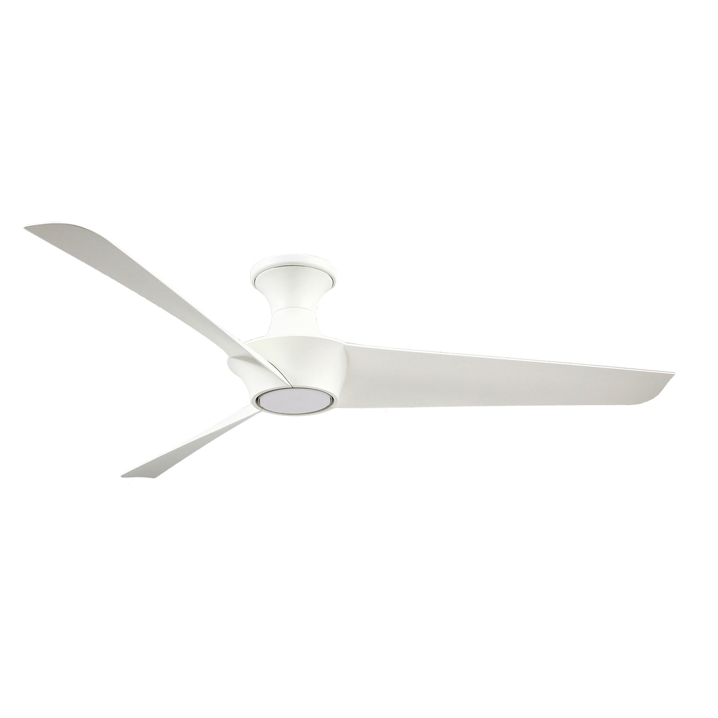 Emiko-H 56-in White Reversible DC LED Ceiling Fan