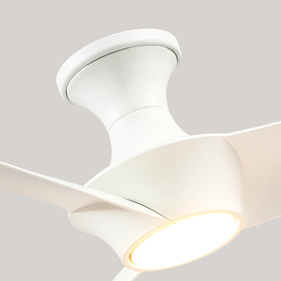 Emiko-H 56-in White Reversible DC LED Ceiling Fan