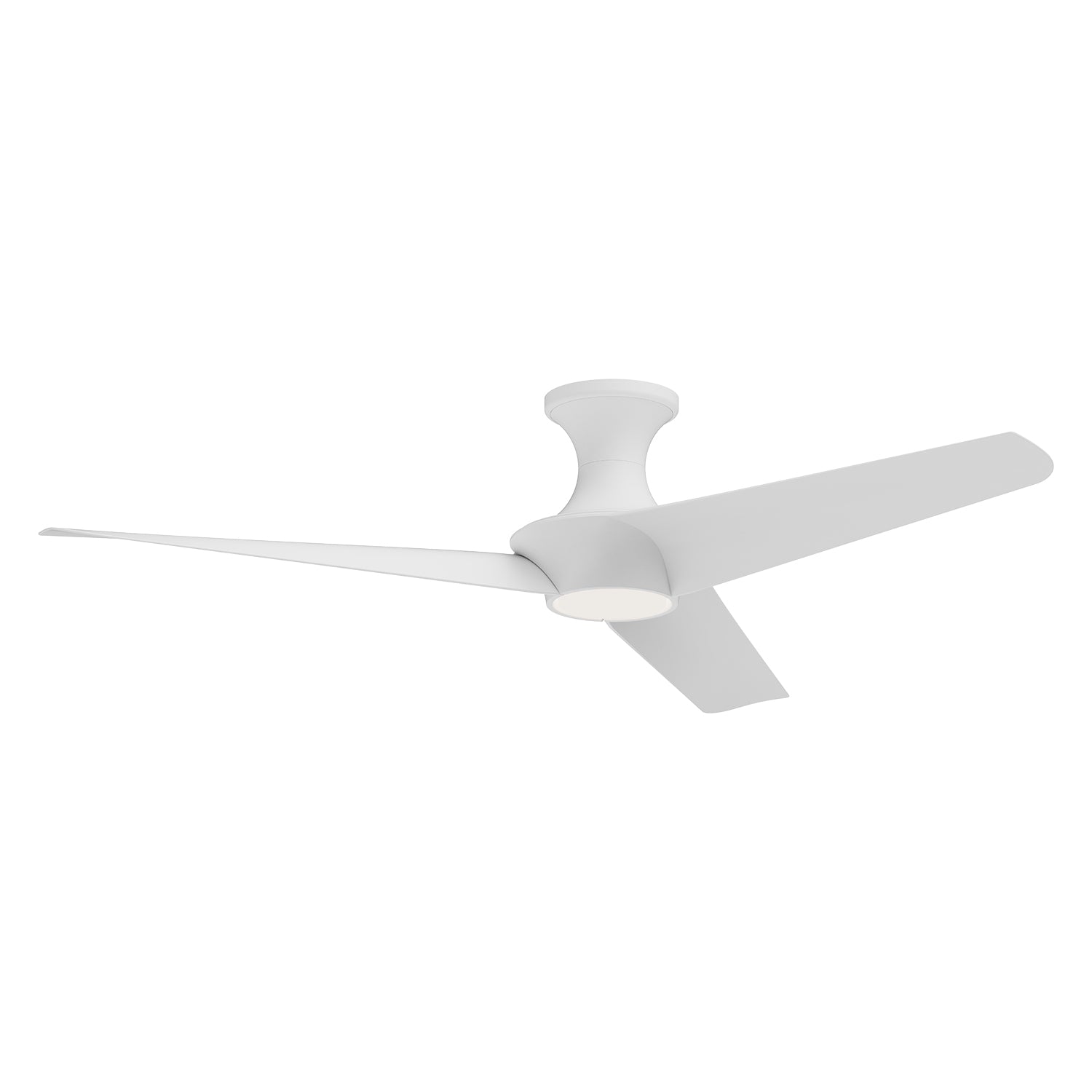 Emiko-H 56-in White Reversible DC LED Ceiling Fan
