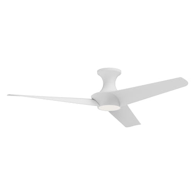 Emiko-H 56-in White Reversible DC LED Ceiling Fan