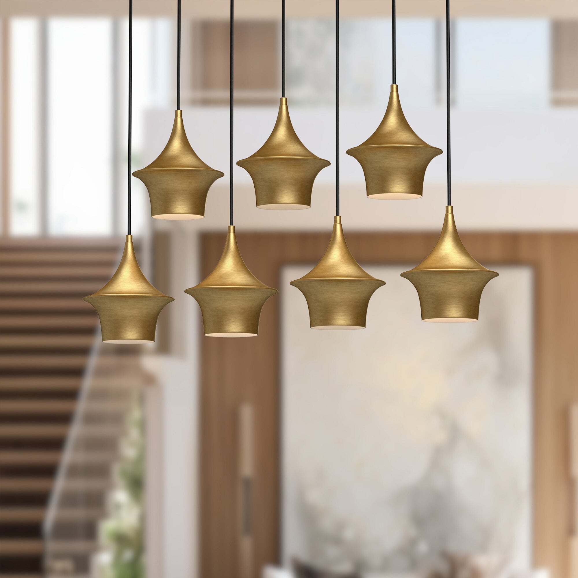 Emiko 36-in Steel Linear Pendant