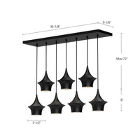 Emiko 36-in Steel Linear Pendant