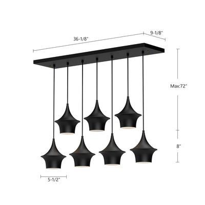 Emiko 36-in Steel Linear Pendant