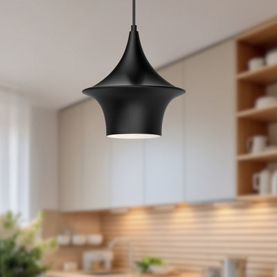 Emiko 9-in Steel Pendant