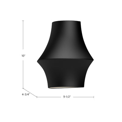 Emiko 10-in Steel Vanity Light