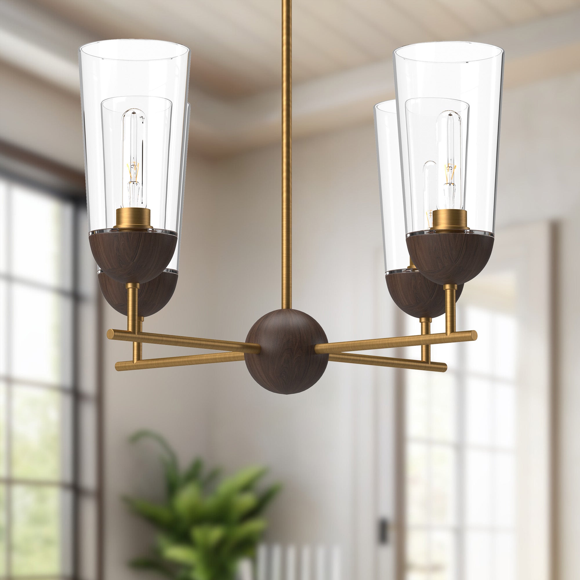 Emil 25-in Steel Chandelier