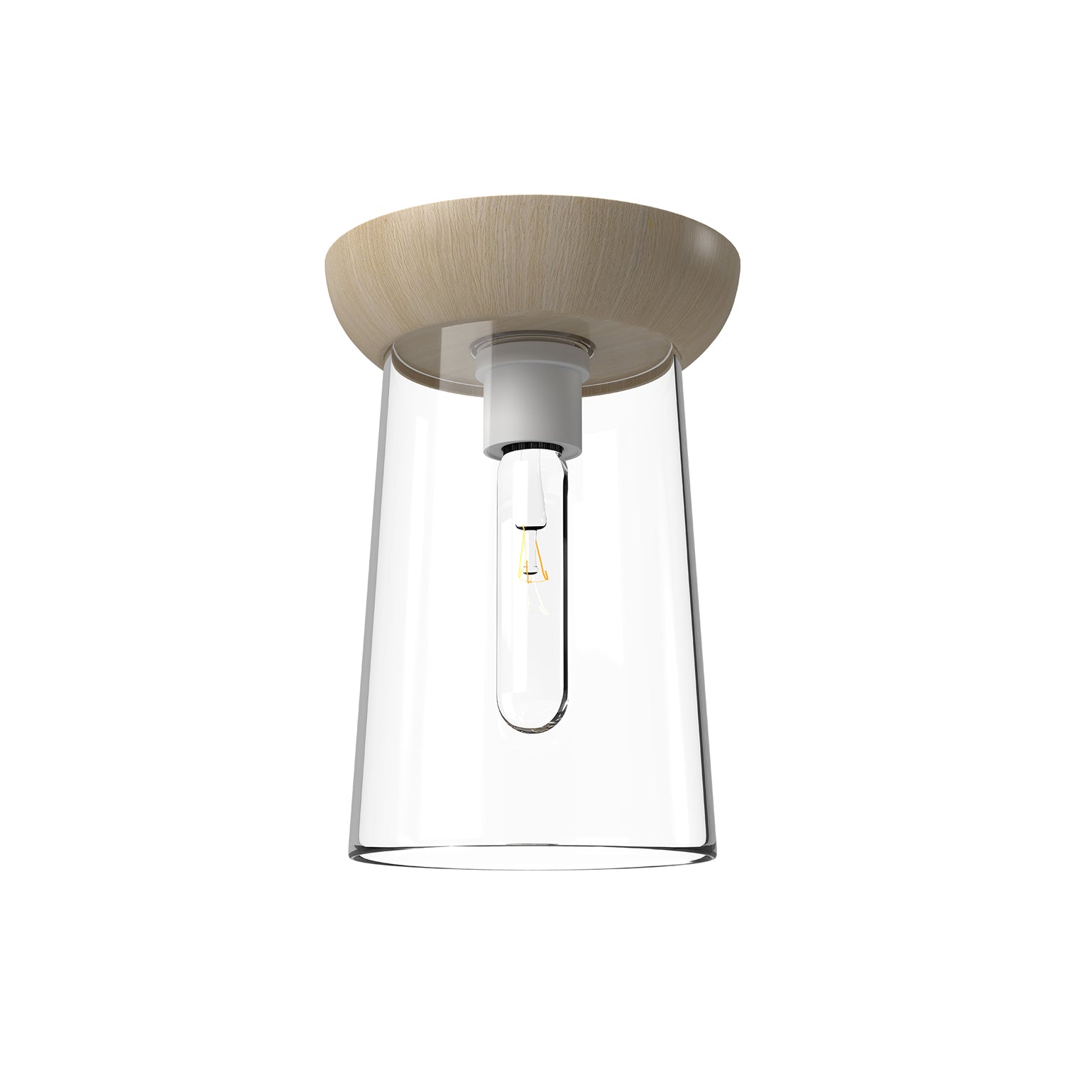 Emil 7-in Steel Flush Mount