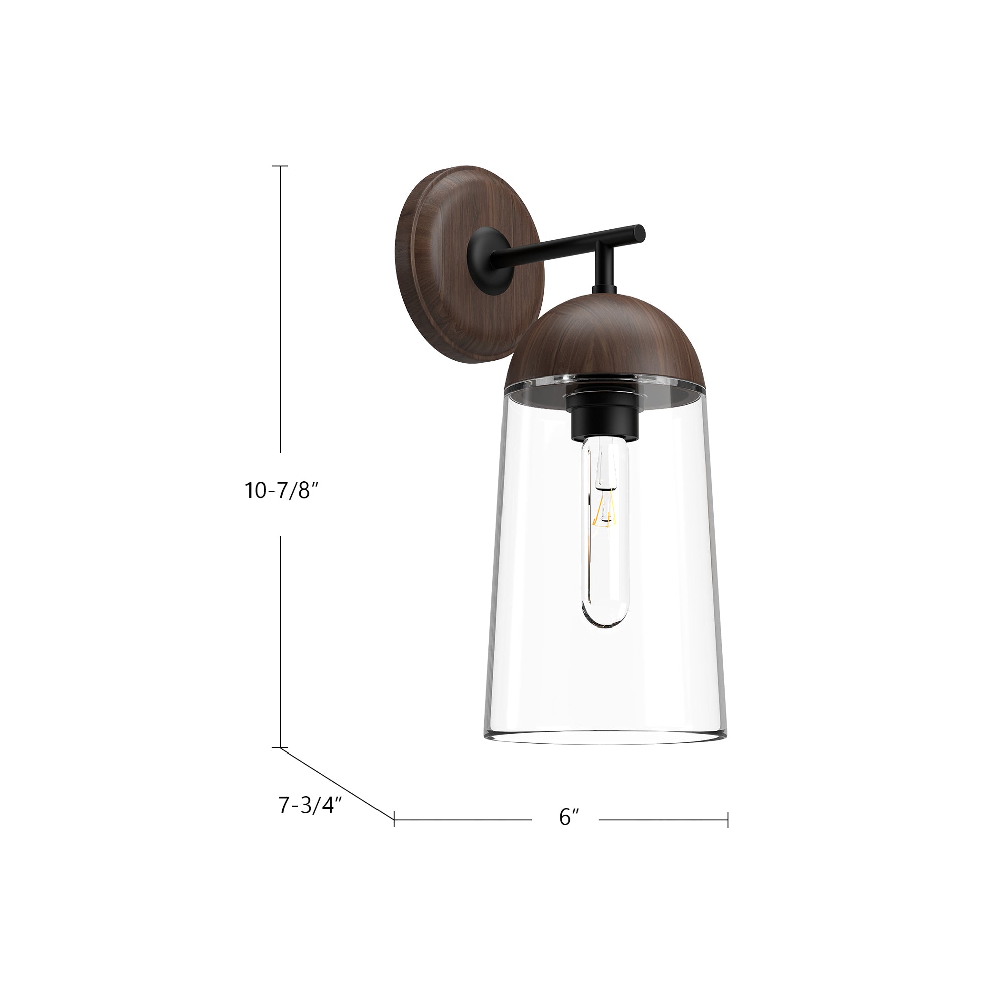 Emil 7-in Steel Vanity Light