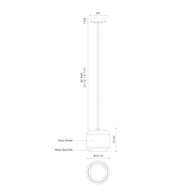 Enkel 10-in Aluminum Pendant