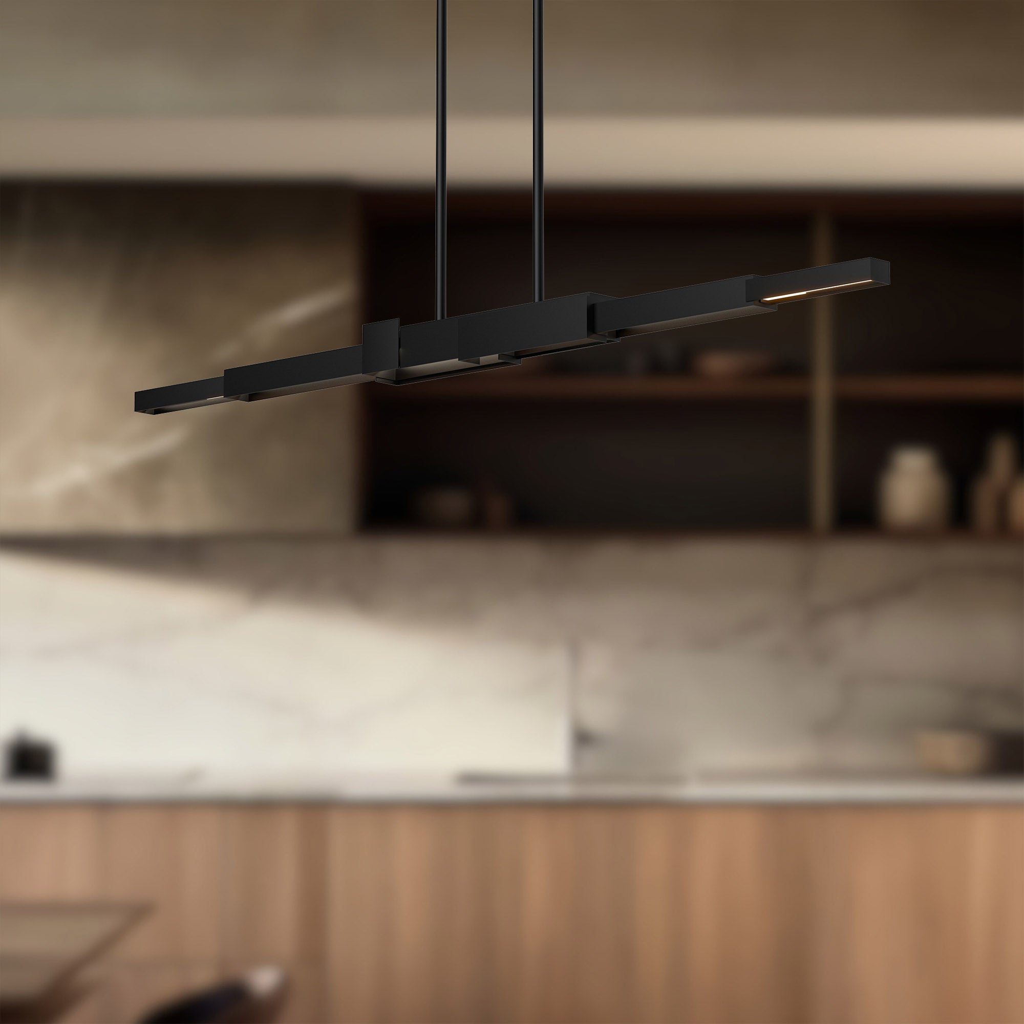Enzo 60-in Aluminum Linear Pendant