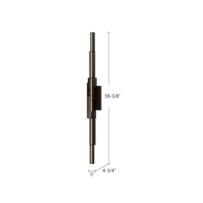 Enzo 60-in Aluminum PC Wall Sconce
