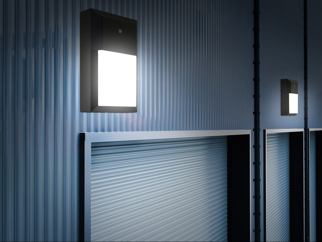Commercial LED 15.8W Mini Wall Light 5 Color Selectable with Photocell