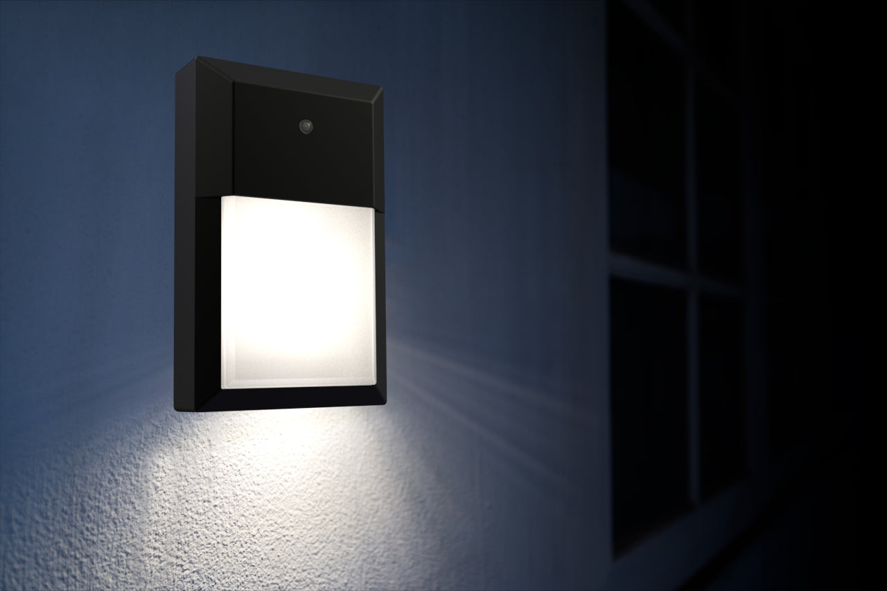 Commercial LED 15.8W Mini Wall Light 5 Color Selectable with Photocell
