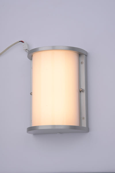 Residential LED Half Cylinder Wall Sconce with Photocell Sensor