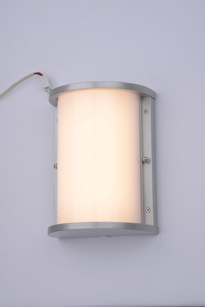 Residential LED Half Cylinder Wall Sconce with Photocell Sensor
