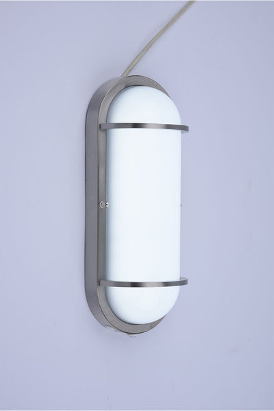Residential LED 12.5W Oval Wall Sconce with Photocell Sensor