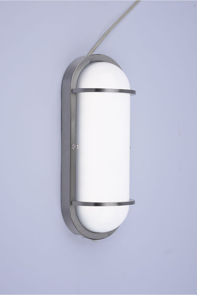 Residential LED 12.5W Oval Wall Sconce with Photocell Sensor