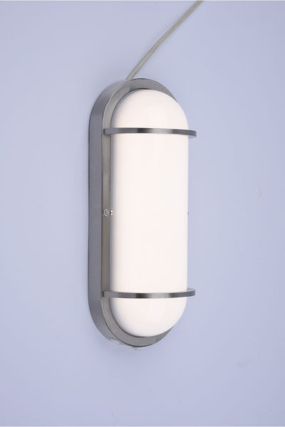 Residential LED 12.5W Oval Wall Sconce with Photocell Sensor