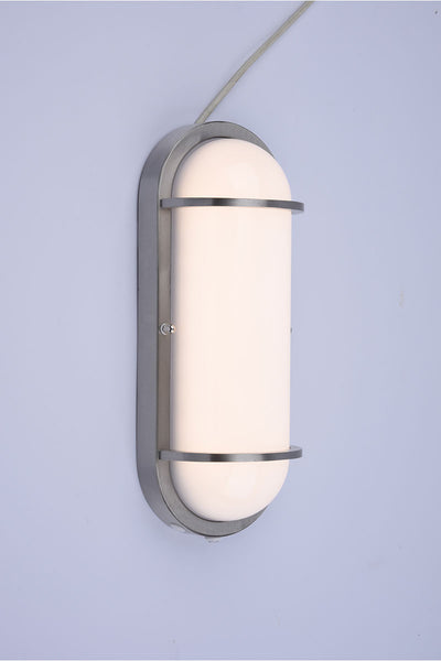 Residential LED 12.5W Oval Wall Sconce with Photocell Sensor