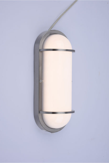 Residential LED 12.5W Oval Wall Sconce with Photocell Sensor