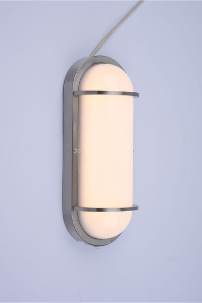 Residential LED 12.5W Oval Wall Sconce with Photocell Sensor