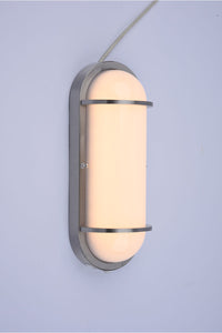 Residential LED 12.5W Oval Wall Sconce with Photocell Sensor