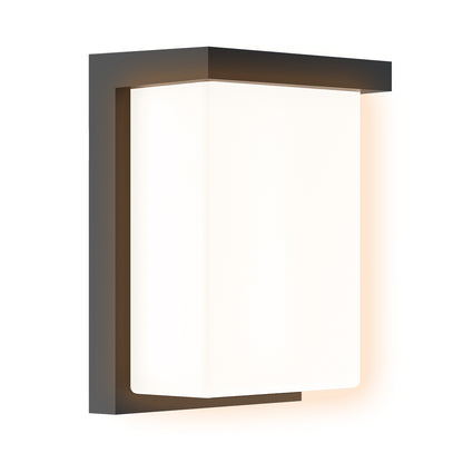 Residential LED Outdoor Wall Light 3CCT 3Watt Selectable Rectangle Fixture