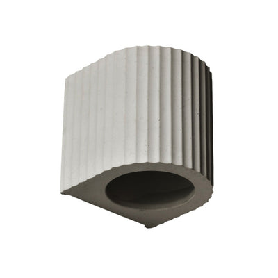 Artisan Concrete Corinthian Wall Sconce Cement Grey Fixture