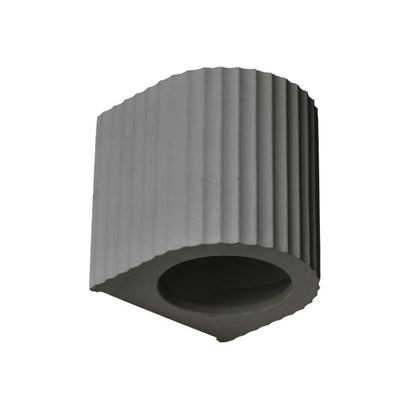 Artisan Concrete Corinthian Wall Sconce Dark Grey Fixture