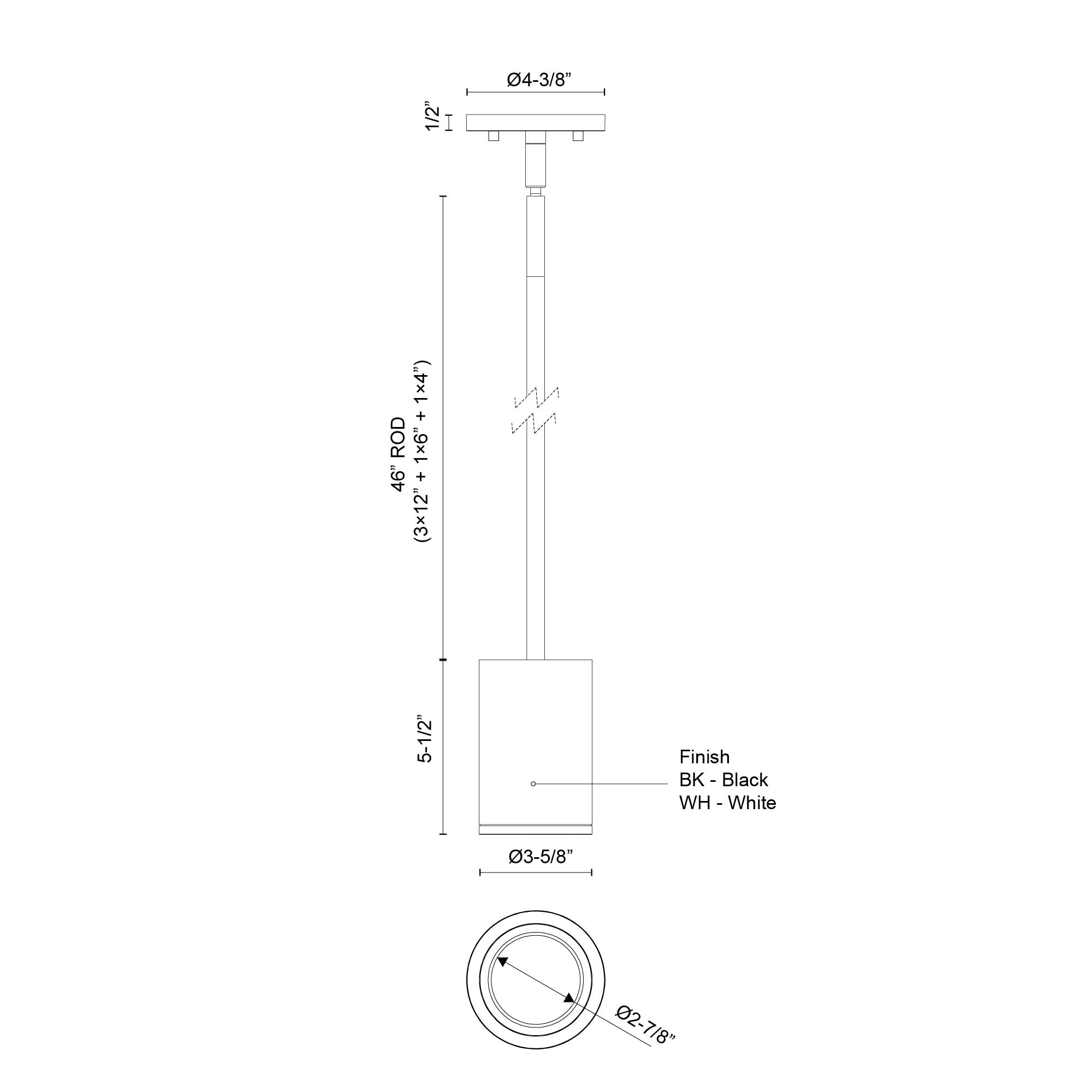 Nordic 5-in (3-in Dia.) Aluminum Outdoor Pendant