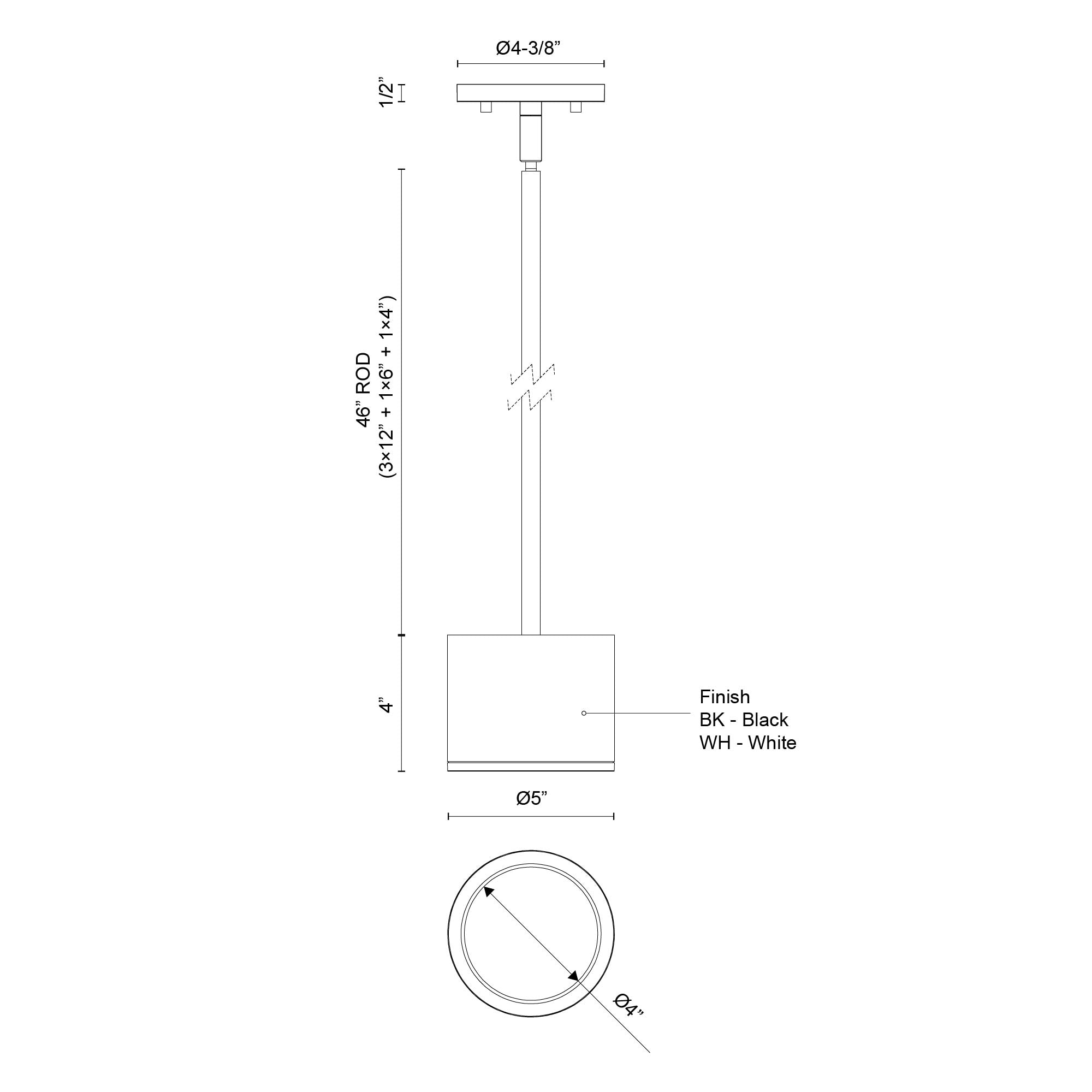Nordic 4-in (5-in Dia.) Aluminum Outdoor Pendant