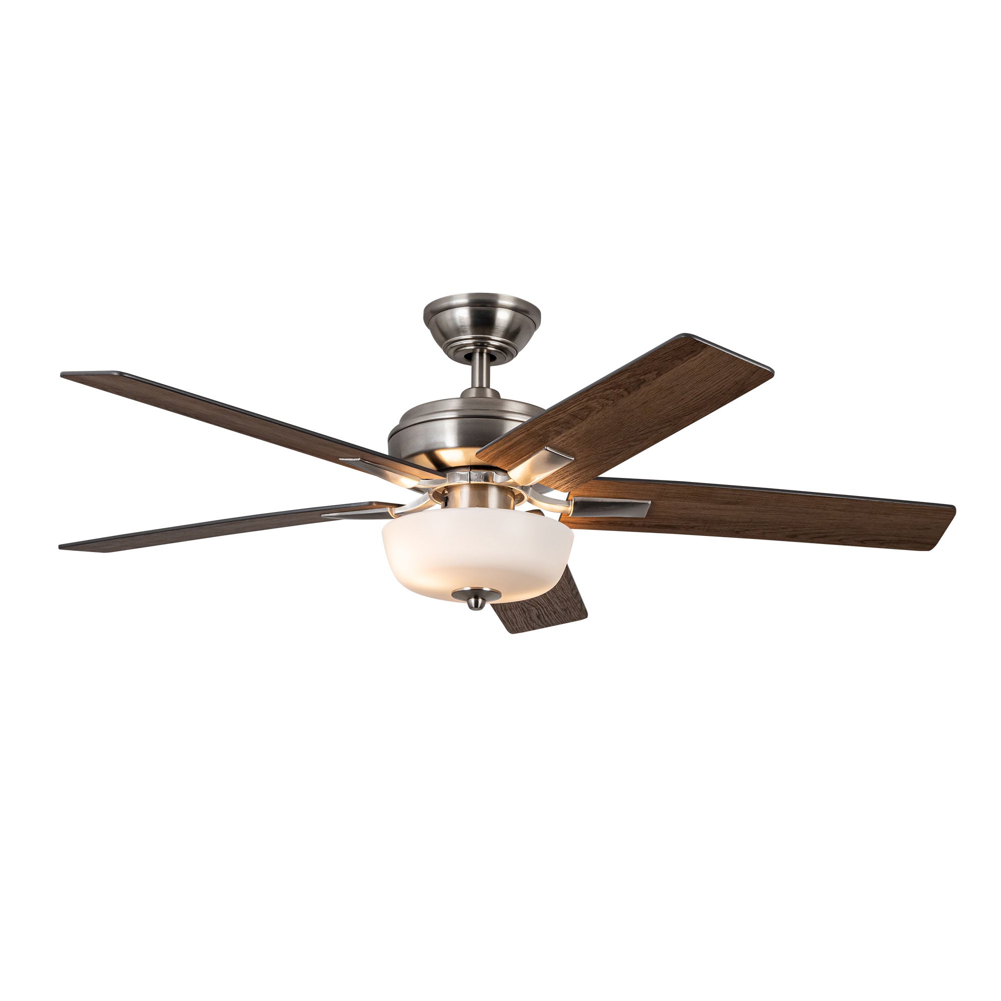 Erikson 52-in Brushed Nickel Pull Chain Ceiling Fan