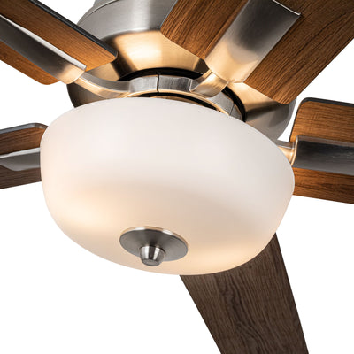 Erikson 52-in Brushed Nickel Pull Chain Ceiling Fan