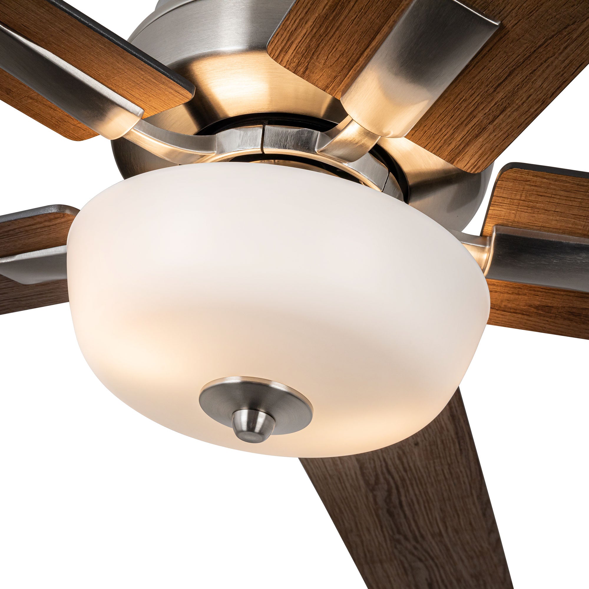 Erikson 52-in Brushed Nickel Pull Chain Ceiling Fan