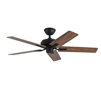 Erikson 52-in Matte Black Ceiling Fan