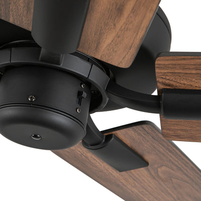 Erikson 52-in Matte Black Ceiling Fan