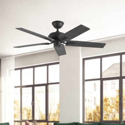 Erikson 52-in Matte Black Ceiling Fan