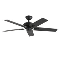 Erikson 52-in Matte Black Ceiling Fan