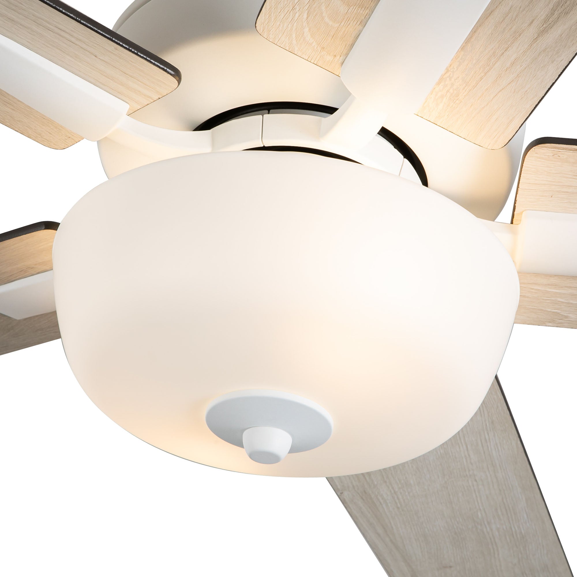 Erikson 52-in White Ceiling Fan with Bulbs