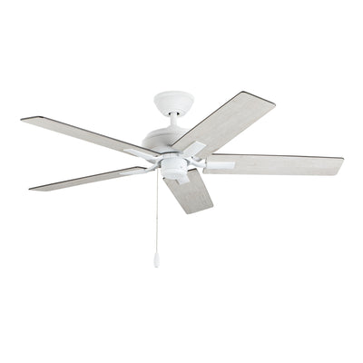 Erikson 52-in White Pull Chain Ceiling Fan