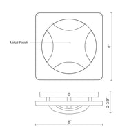 Etna 8-in Aluminum Outdoor Wall Sconce