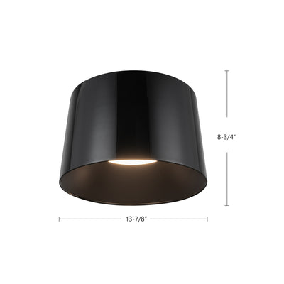 Etta 12-in Steel Flush Mount
