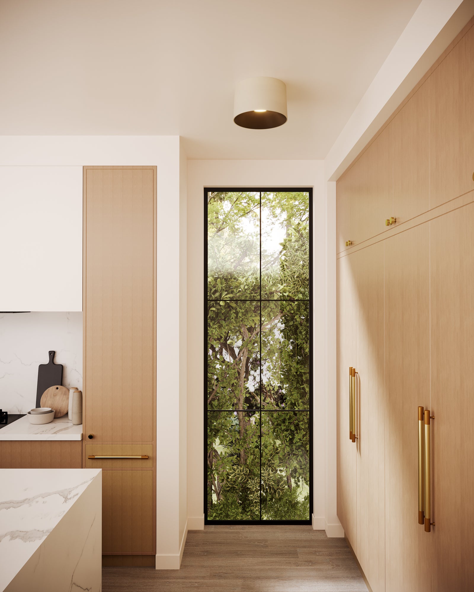Etta 12-in Steel Flush Mount