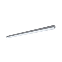 Commercial Linear Pendant Lighting 100W 8ft Up and Down Silver Fixture