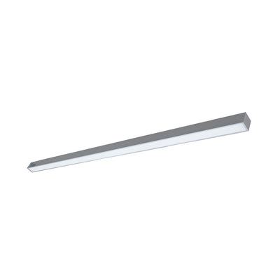 Commercial Linear Pendant Lighting 100W 8ft Up and Down Silver Fixture