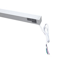 Commercial Linear Pendant Lighting 100W 8ft Up and Down White Fixture