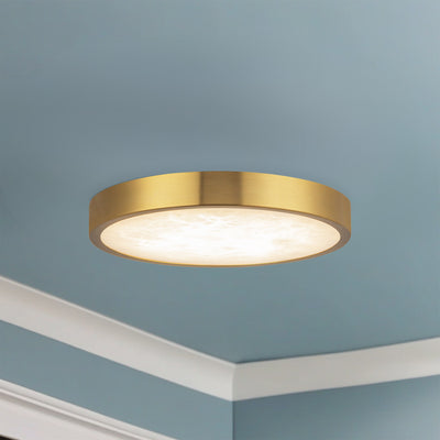 Evelyn 7-in Steel Flush Mount