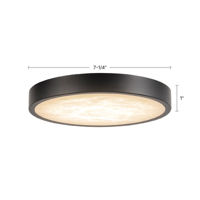 Evelyn 7-in Steel Flush Mount
