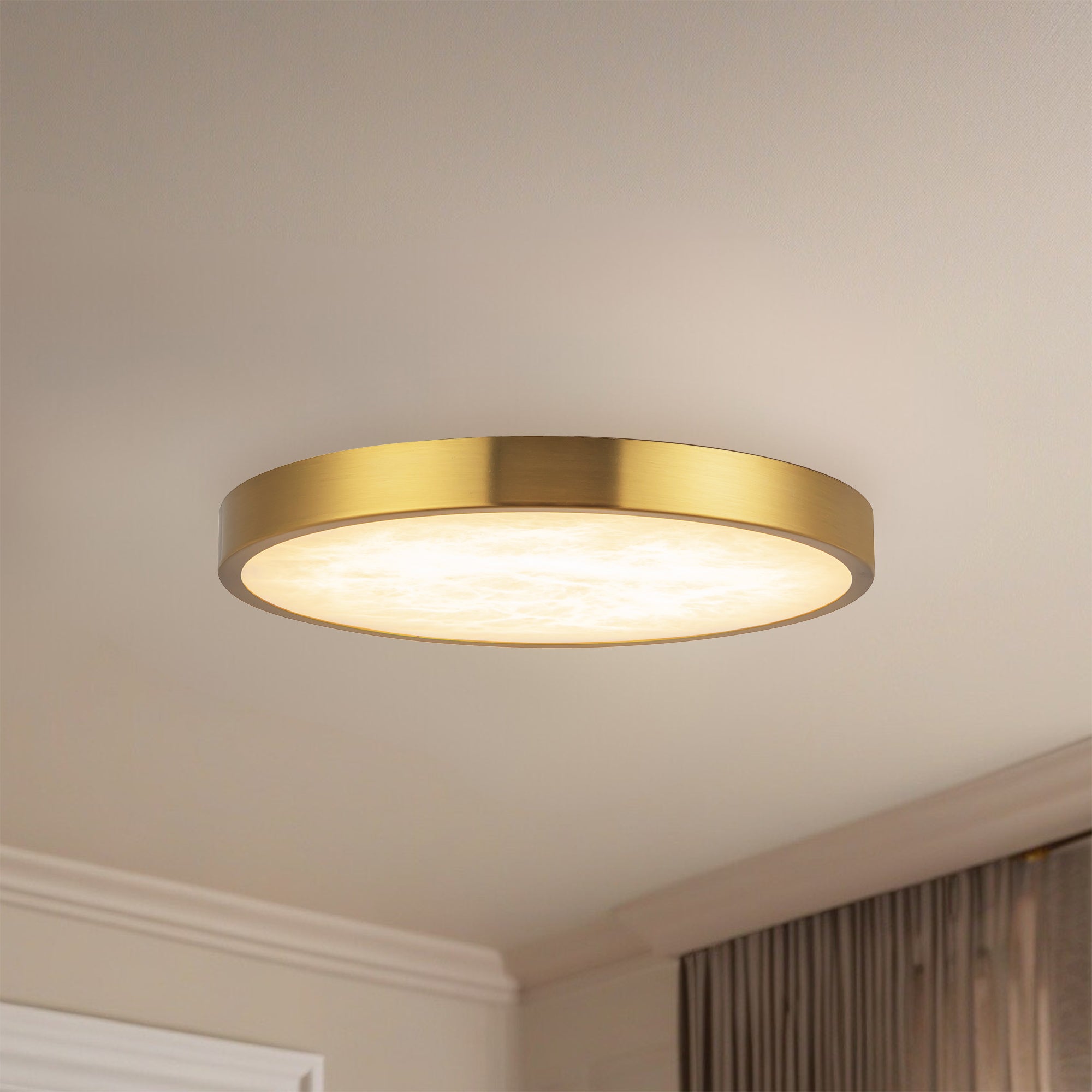 Evelyn 9-in Steel Flush Mount